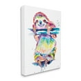 thumbnail image 3 of Fun Rainbow Sloth Wildlife Animals & Insects Graphic Art Gallery Wrapped Canvas Print Wall Art, 3 of 7