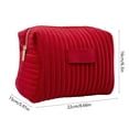 thumbnail image 3 of kkbbma under $5 Travel Makeup Bag Make Up Pouch Initial Velvet Cosmetic Case for Young Women Birthday Gifts, 3 of 6