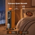 thumbnail image 5 of iLake Oil Filled Radiator Heater,1500W Electric Radiator Space Heater with 7 Oil-Filled Fins,3 Heat Settings, Adjustable Thermostat,Tip-Over and Overheat Protection,Portable Space Heater for Indoor, 5 of 8