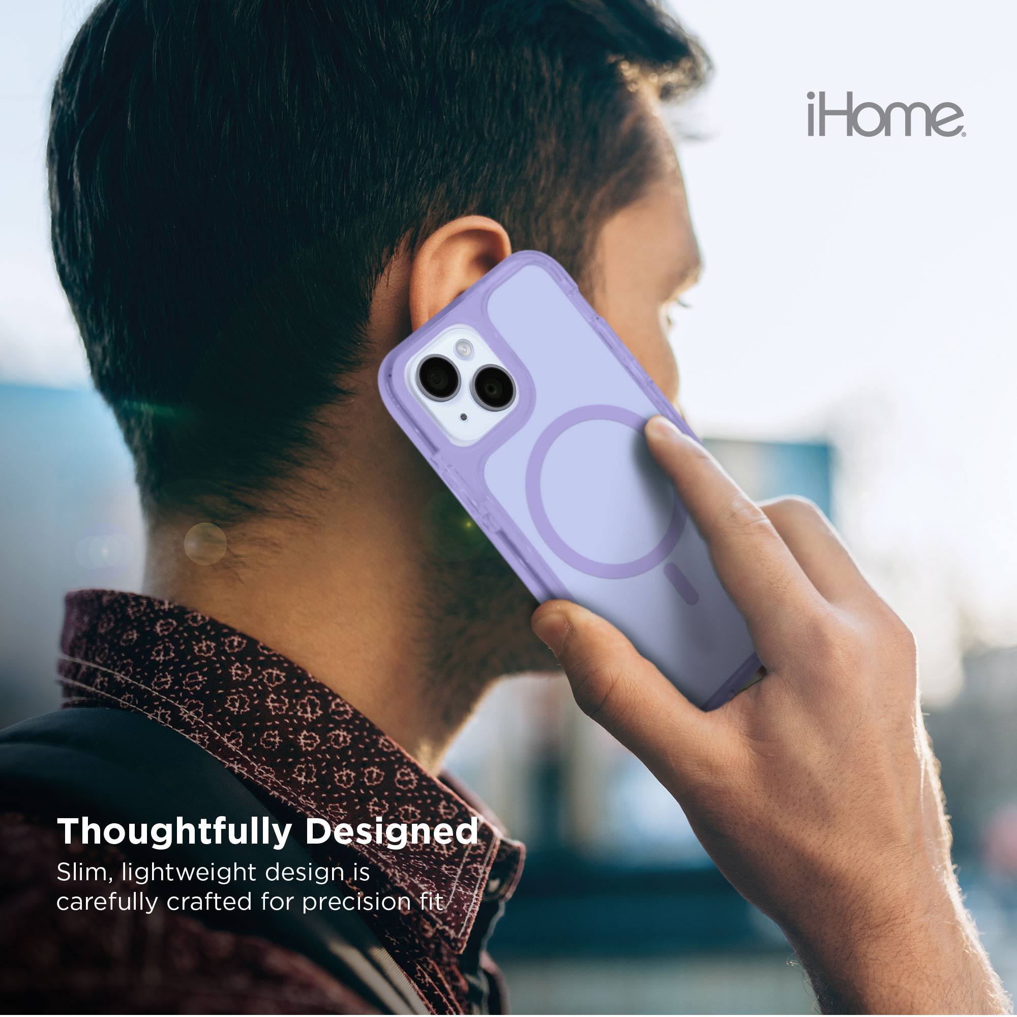 iHome Velo iPhone 16 Plus/15 Plus Case, Purple photo 5