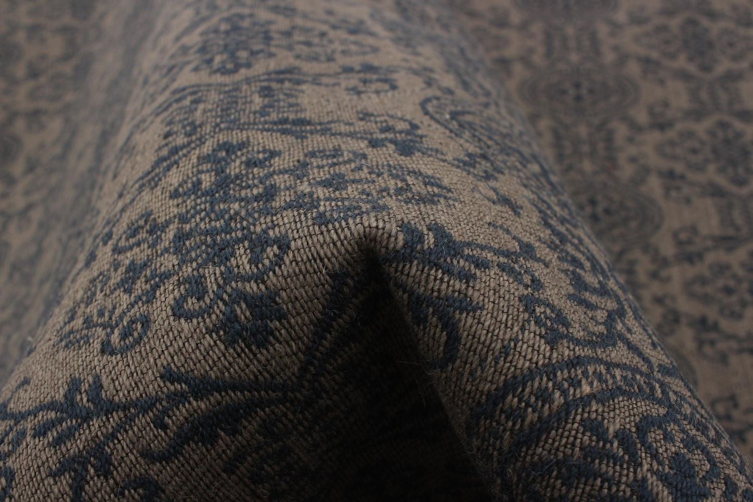 ECARPETGALLERY 4'5" x 6'7" Transitional Collage Handmade Area Rug for Living Room, Dining Room and Bedroom in Grey