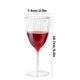 thumbnail image 3 of RKSTN christmas deals Disposable Plastic Champagne Glass 180ml Tall And Low Glass Dessert Glass Red Glass Party Cocktail Glass Holiday Party For Christmas Halloween, 3 of 6