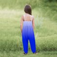 thumbnail image 5 of Odeerbi 1-6 Years Toddler Girls Summer Jumpsuit Gradient Camisole Romper Casual Breathable Comfortable Overalls Strap Bib Overall Pants Playsuit, 5 of 6