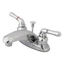 Kingston Brass GKB621 Water Saving Magellan Centerset Lavatory Faucet with Lever Handles, Chrome