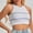White, variant on Striped Adjustable Strap Sports Tank Breathable Quick‑Dry Performance Fabric Racerback Supportive Fit Stretchy Knit Comfortable For Running Yoga Gym Training And Activewear Tank Top