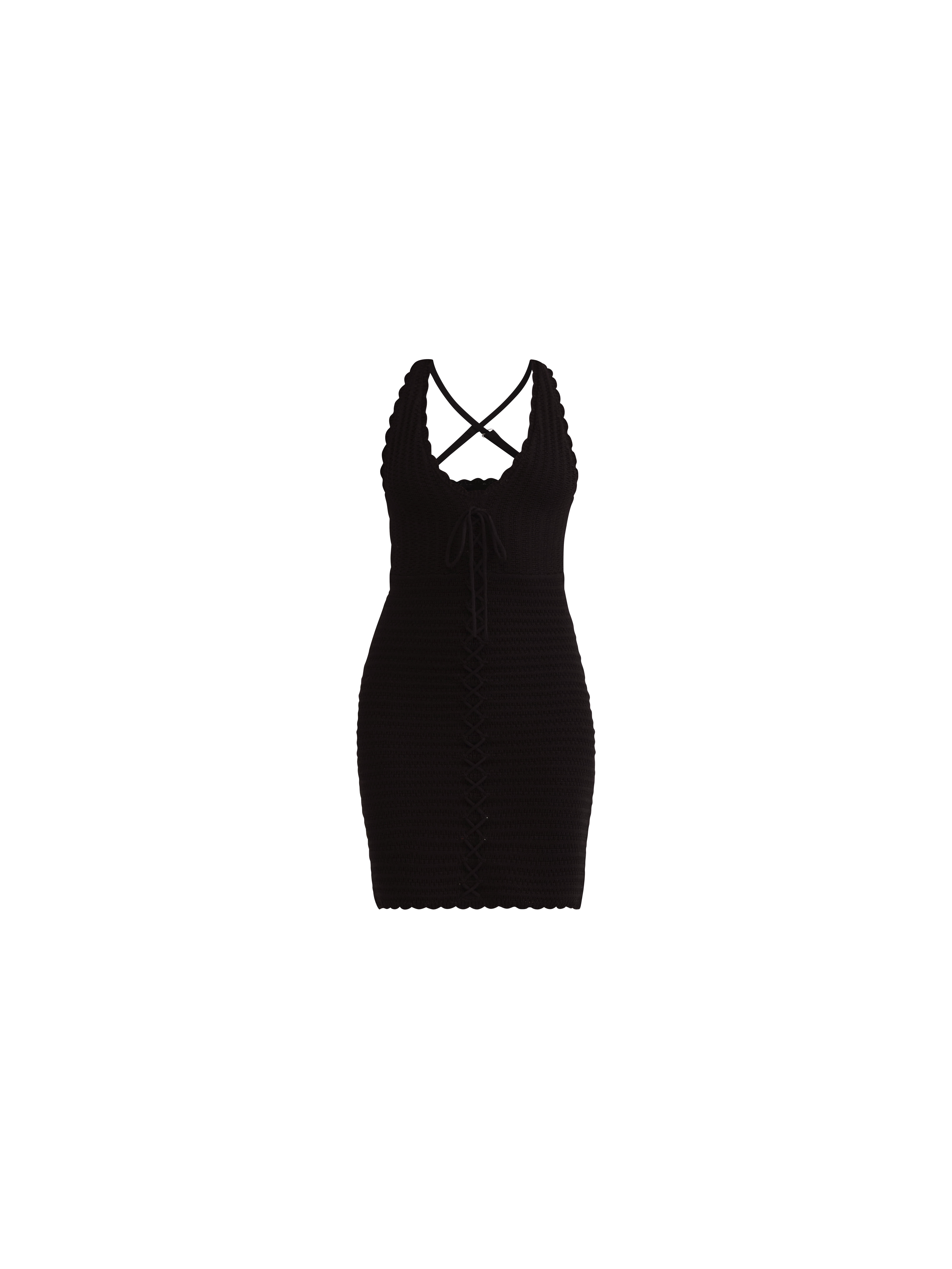 Madden NYC Women's Lace Up Crochet Dress, Sizes XXS-XXL