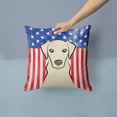 thumbnail image 2 of USA Design with Dog Fabric Decorative Pillow, 2 of 4