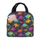thumbnail image 1 of Disketp Colorful Dinosaur Bolsa Térmica para Almuerzo para Hombre y Mujer, Ideal para Trabajo, Senderismo y Picnic, 1 of 8