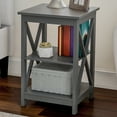 thumbnail image 5 of Lavish Home Side Tables with 2 Shelves (Set of 2), Grey, 5 of 7