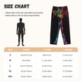 thumbnail image 4 of Lsque Neon Psychedelic Giraffe Print Women's Pajama Pants, Lounge Pant - Comfortable Home Wear,Elastic Waistband, Stylish Design-X-Large, 4 of 9
