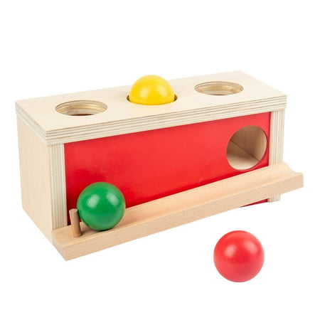 

1 Set Press Ball Toy Wooden Press Kids Toy Educational Coordination Toy