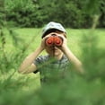 thumbnail image 4 of Hey! Play! 8x21mm Roof Prism Kids Binoculars with Case and Carrying Strap (Orange), 4 of 4