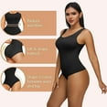 thumbnail image 3 of DODOING Shapewear for Women Tummy Control Bodysuit Thong Seamless Body Shaper hapewear Tank Tops Bodysuits, 3 of 8