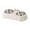 B, variant on Cat & Dog Bowls — Stainless Steel Double Bowl for Cats and Pet Dish with Easy Clean Design Food and Water Standalone Set for Meals and Hydration