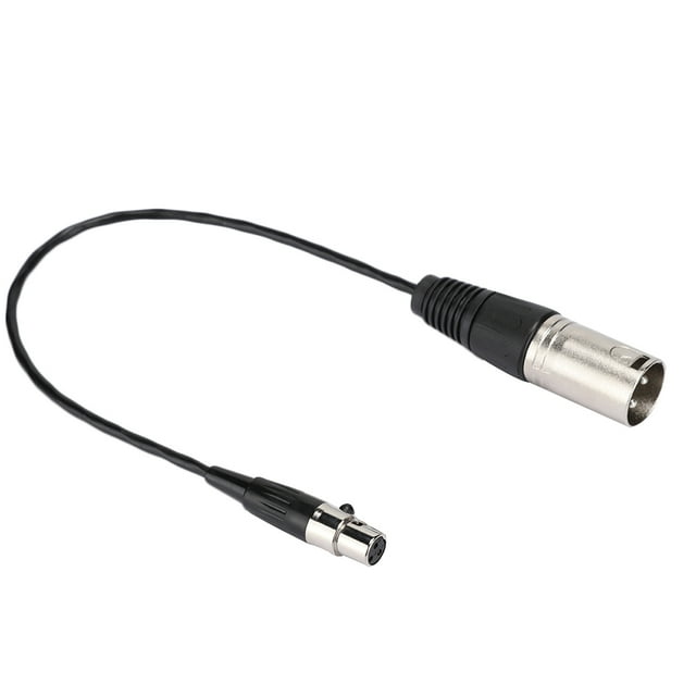 Durable 30cm XLR Female Microphone Cable, Female to Male Audio Cable, for SLR Cameras
