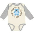 thumbnail image 3 of Inktastic 1st Birthday Boys Teddy Bear Boys Long Sleeve Baby Bodysuit, 3 of 5
