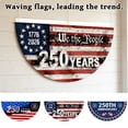 thumbnail image 6 of Decorr America's 250th Anniversary Flag, 35×18" Patriotic Half-Moon Bunting Flag with 1776-2026 Design, USA 250 Years Decorative Outdoor Flag for Porch, Yard & 4th of July, 6 of 6