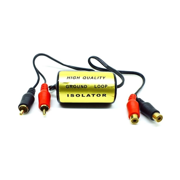 3 Amplificador Rca estéreo para coche, filtro de ruido de Audio, supresor de aislador de bucle de tierra