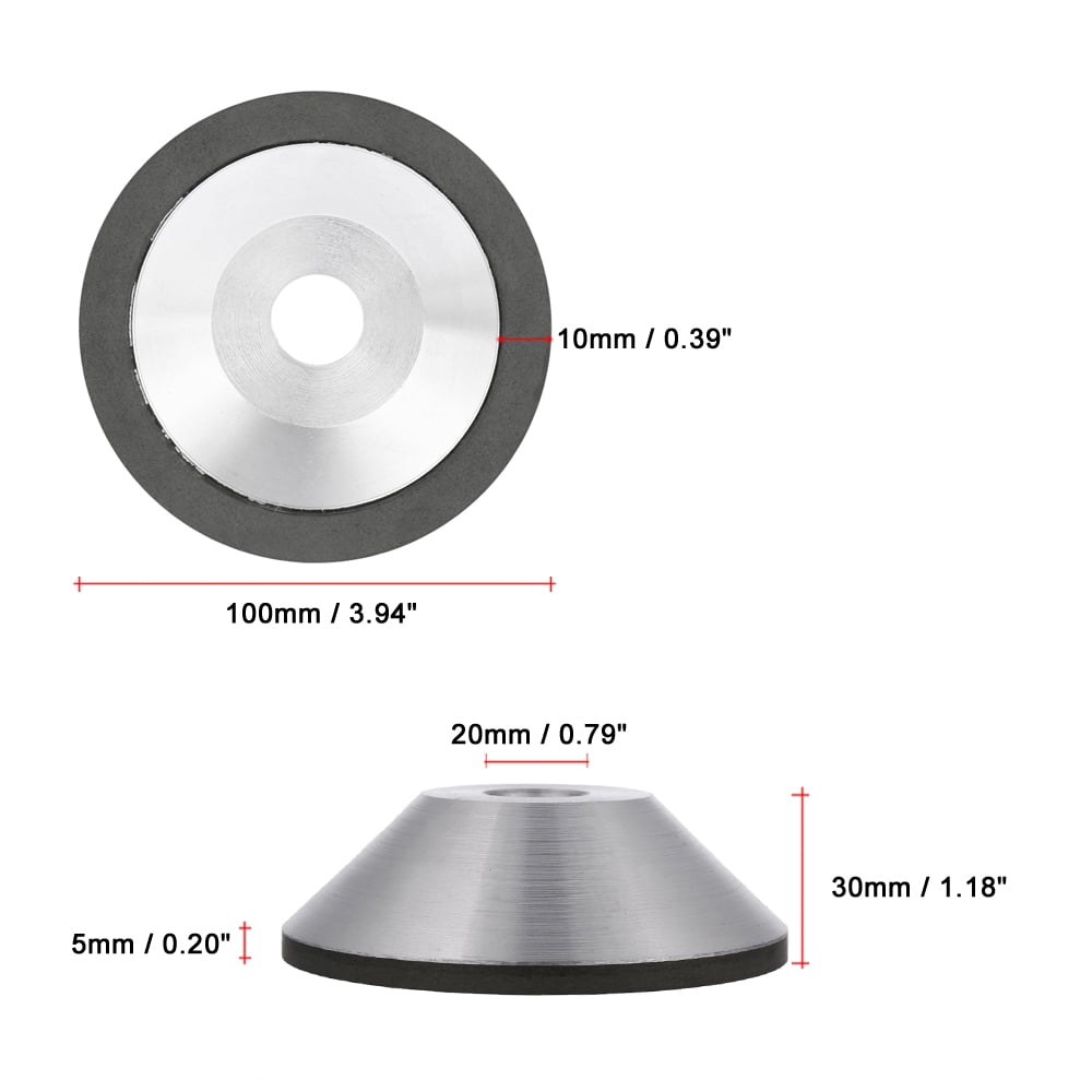 100 x 20mm Diamond Resin Straight Grinding Wheel 120G
