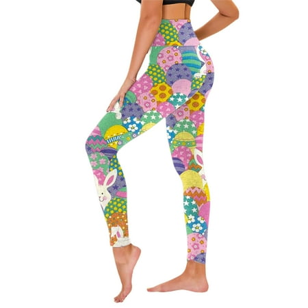 Womens Pants Easter Print Knit Leggings Shorts Leggings Sports Leggings Cotton Maternity Underwear Briefs for Women Cotton Leggings with Feet Shiny Leggings Plus Size Women