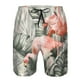 thumbnail image 3 of Balery Tropical With Flamingos Traje de Baño Estilo Hawaiano para Hombre, Shorts de Secado Rápido con Bolsillos-3X-Large, 3 of 6