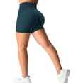 thumbnail image 1 of YEOREO Pantalones cortos de entrenamiento sin costuras para mujer, de cintura alta, intensifican el entrenamiento para correr, yoga, gimnasio, 1 of 4