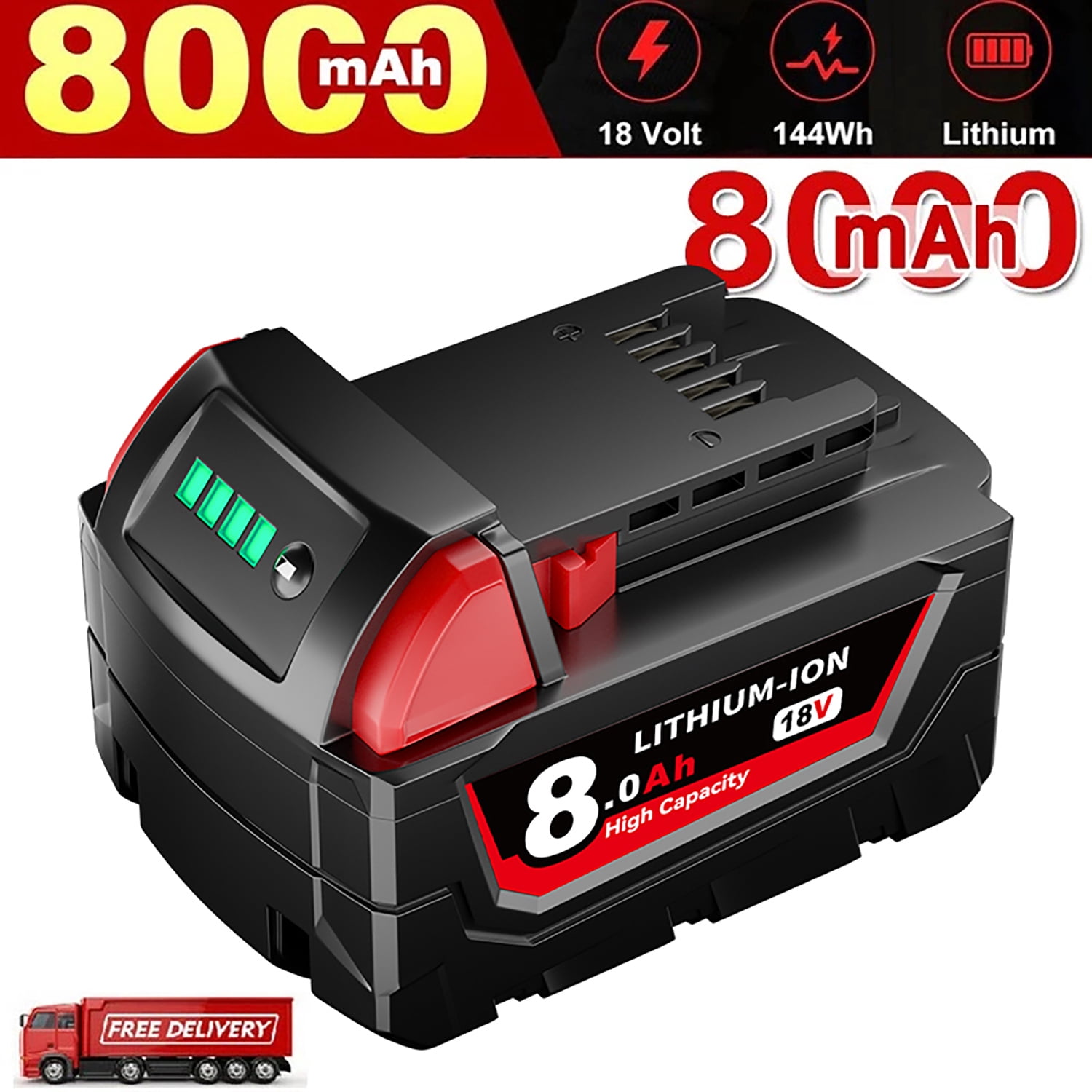 Ecomax 2.4Ah Battery Charger for 20V Lithium-Ion Batteries