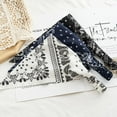 thumbnail image 5 of Diadema turbante suave vintage para mujer, con estampado floral, elástica, accesorio para el cabello con múltiples estilos para atuendos de moda., 5 of 5