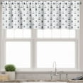 thumbnail image 3 of Ambesonne Ocean Valance & Curtain, Anchors and Skulls Bones, 55"x24", Navy Blue, 3 of 6