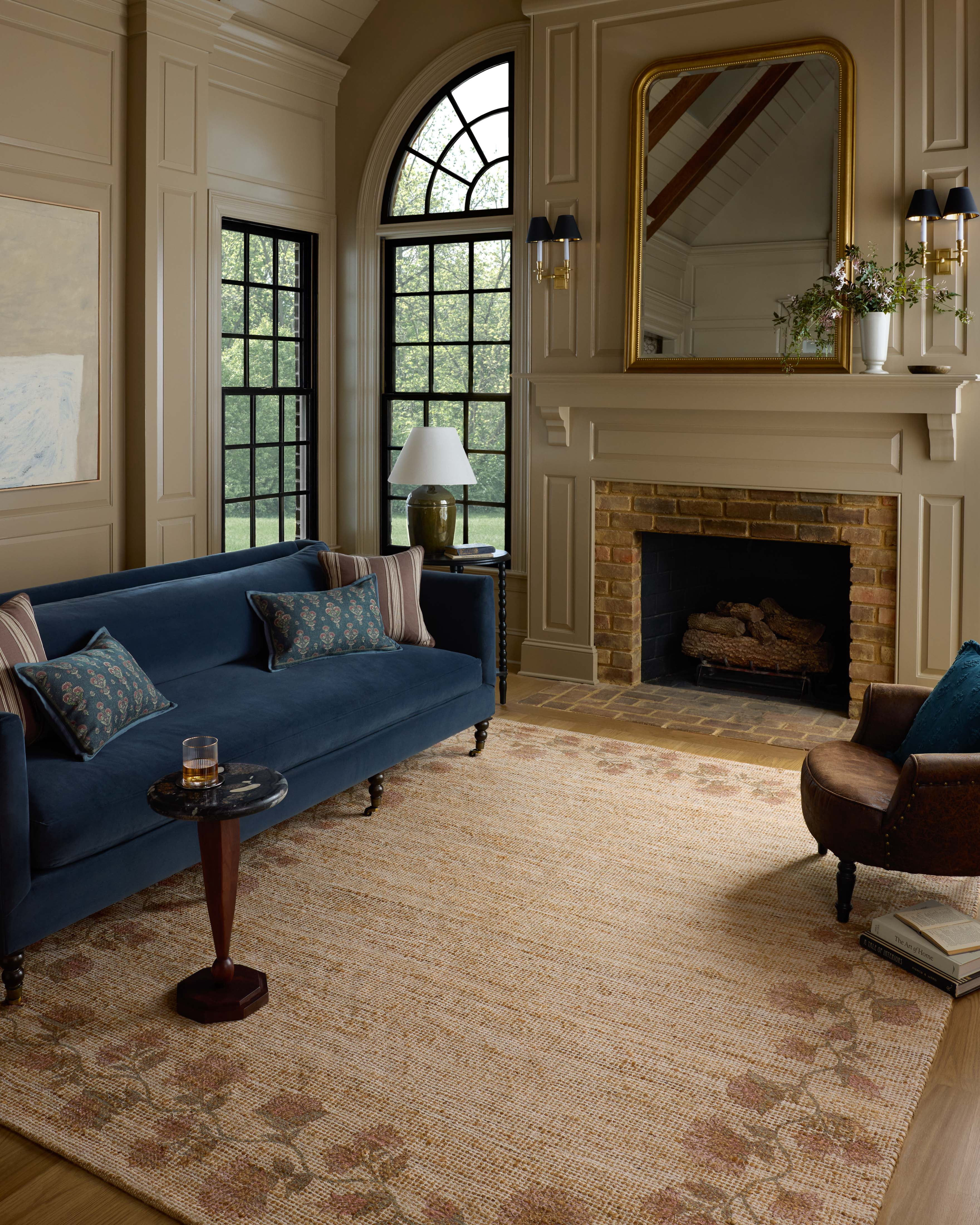 Chris Loves Julia x Loloi Rue Natural / Multi 2'-3" x 3'-9" Accent Rug