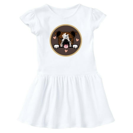 

Inktastic English Bulldog Gift for Dog Lover Gift Baby Girl Dress