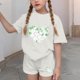 thumbnail image 3 of Vestido de manga corta para niños Día de San Patricio impreso de dos piezas Conjunto de cuello redondo con pantalones cortos, blusa de manga corta, 3 of 6