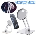thumbnail image 1 of [Cargador Inalámbrico No Incluido] T635 Base Soporte Carga Integrada Portátil Soporte Vertical Plegable Ajustable Soporte para Oficina Escritorio Adecuado para IPhone 15 14 Apple Cargador Inalámbrico, 1 of 9