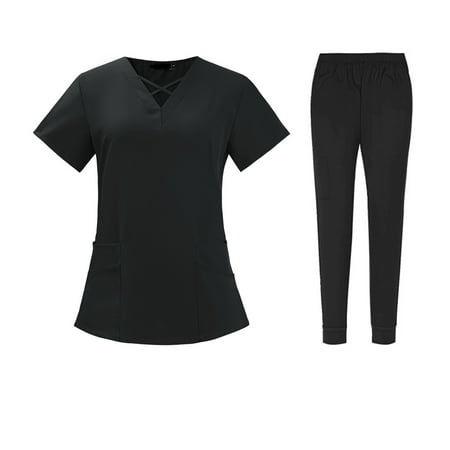 Scrubs for Women White Scrubs for Women Set Scrub Sets for Women Jogger Blue Scrubs