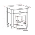 thumbnail image 4 of Atlin Designs Nightstand in Tobacco Brown, 4 of 5