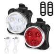 thumbnail image 1 of YOPTOP Bike Light Set, Waterproof USB Rechargeable Bicycle Front and Rear Lights Cycling Headlight Taillight, 1 of 7
