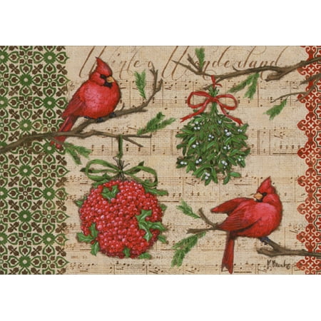 LPG Greetings Winter Wonderland Cardinals: Paul Brent Christmas Card