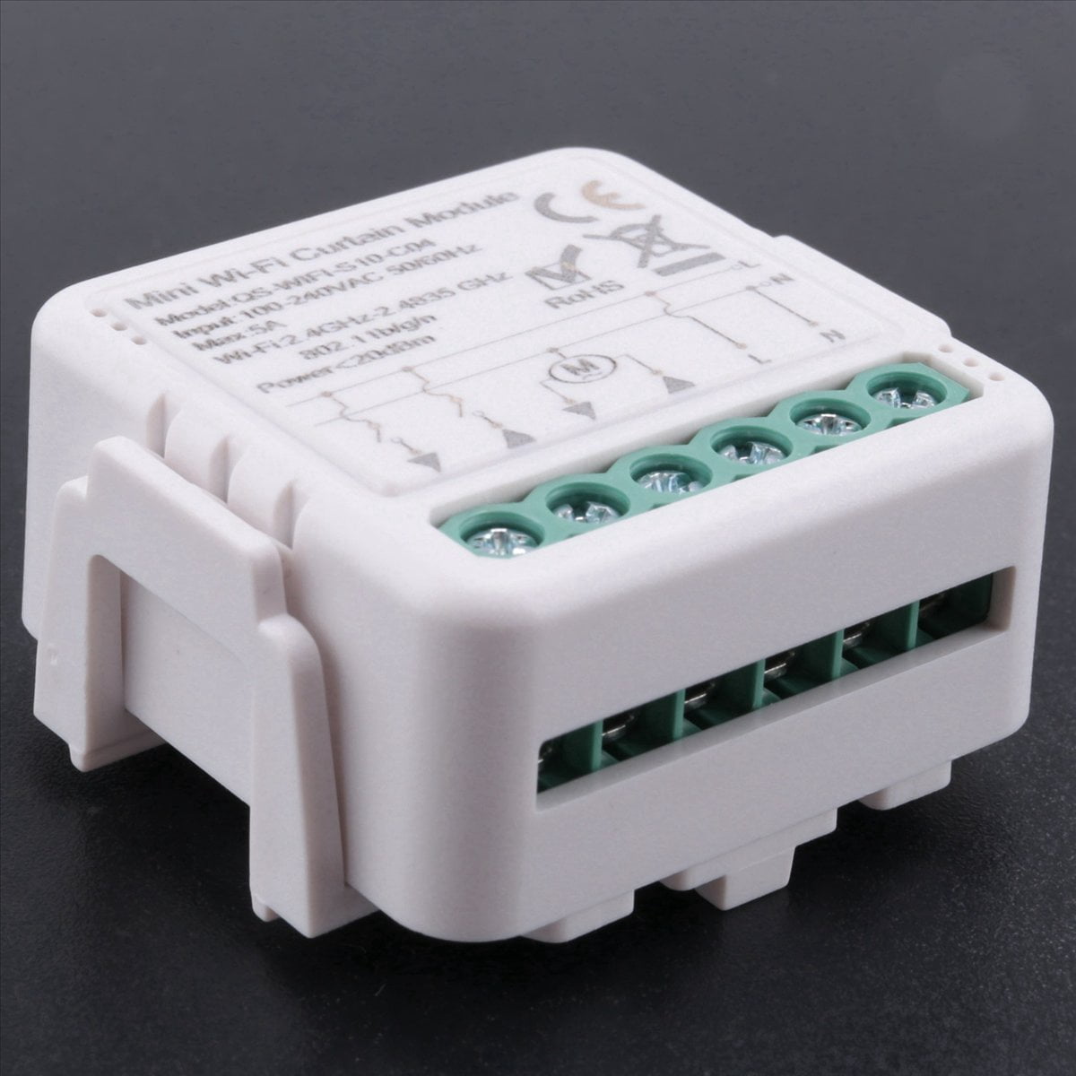 5X Tuya Smart WiFi Curtain Switch Module for Roller Shutter Electric Motor Smart Life APP Remote Control,5 x Smart Curtain Module,White