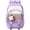 Purple, variant on Gynky School Backpack High School Bookbag Durable Large Capacity Lightweight Daypack with Plush Charm for College Students Travel Daypack, Black