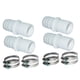 thumbnail image 1 of Conversión de manguera de piscina, accesorios adaptadores de manguera de piscina, fácil de usar, reemplaza la manguera 4 adaptador 8 Abrazadera, 1 of 9