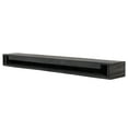 thumbnail image 5 of Modern Ember Modern Rustic 60 Inch Wood Mantel Shelf in Charcoal Black Stowe, Sand Groove Pattern, 5 of 8