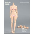 thumbnail image 2 of Figura de acción, cuerpo femenino a escala 1/6, piel pálida con busto grande, 2 of 9