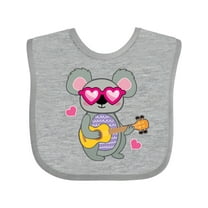 Inktastic Koala Cute Girls Guitar Girls Baby Bib