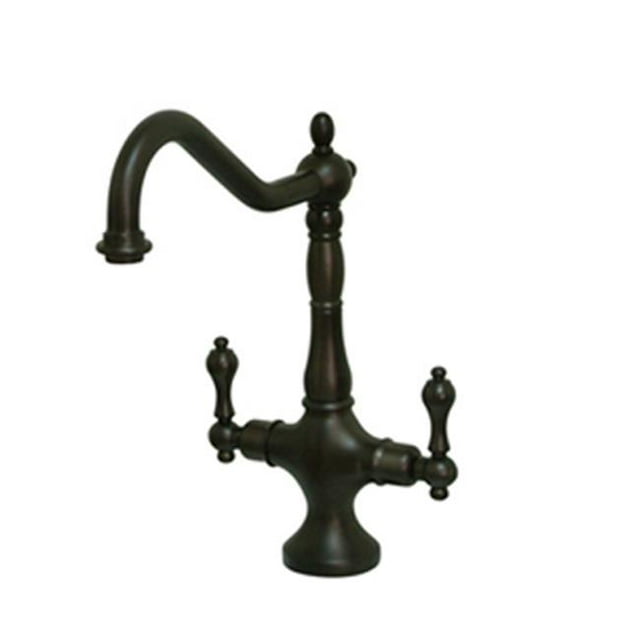 Kingston Brass KS1775ALLS Robinet de Cuisine à Double Poignée Sans Pulvérisateur