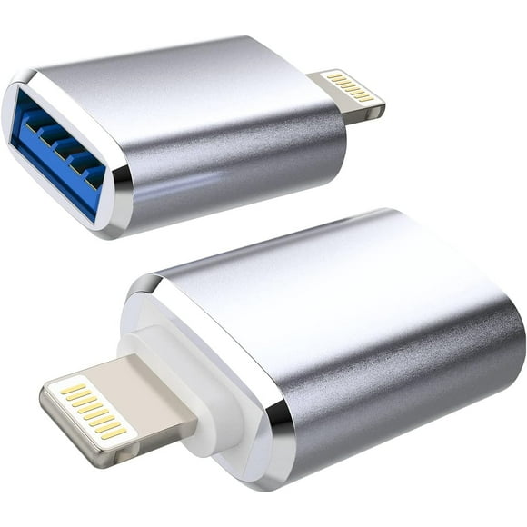 shiyou-Lightning to USB Iphone OTG Adapter Dongle(2Pack)Camera Card Reader Keyboard Mouse Flash Drive Piano MIDI Hub Data Sync Converter for Apple 11 12 13 14 Pro Max Mini Xr X Xs 7 8 Plus Ipad Air a