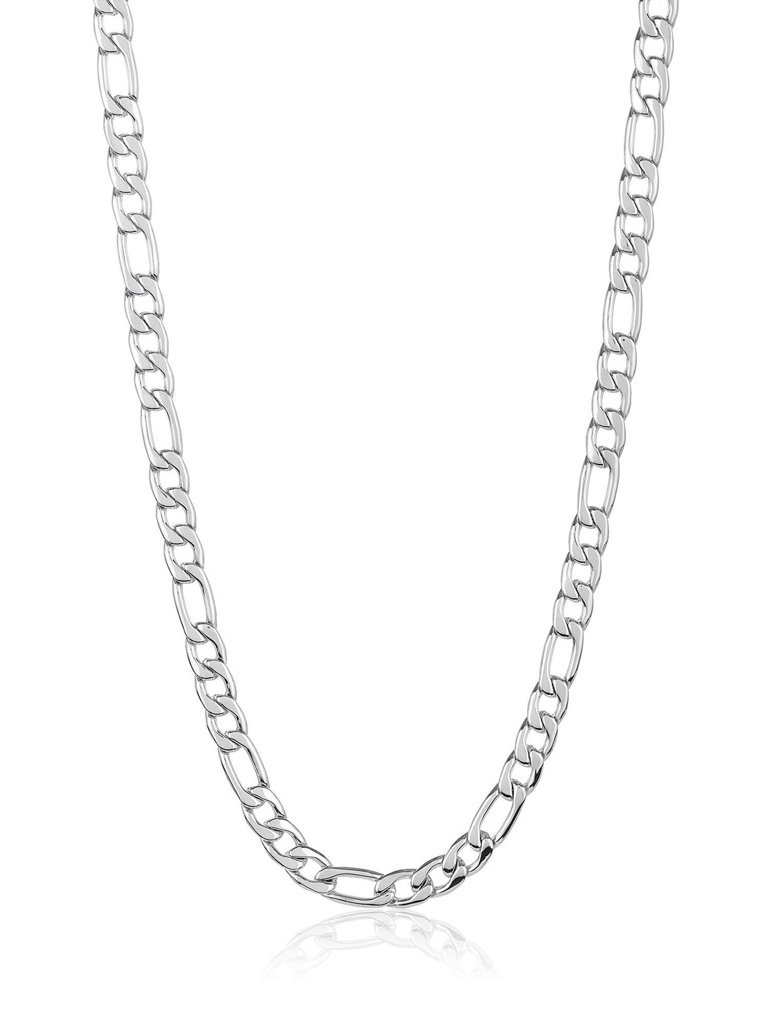 Coastal Jewelry Coastal Jewelry Stainless Steel Polished Figaro Chain