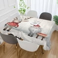 thumbnail image 5 of Santa in A Sleigh Rectangle Tablecloth Waterproof Polyester Table Clothative Stain Resistant & Wrinkle Resistant Washable Table Cover for Dining Table/Party/Camping 60x120 Inch Decor Gift, 5 of 7