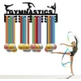 thumbnail image 4 of Soporte para medallas de gimnasia, colgador de exhibición para premios deportivos, soporte para montaje en pared, colgador decorativo de madera negra, porta medallas para el hogar, insignia de 3, 4 of 7