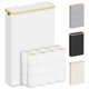 thumbnail image 1 of SpaceAid Almacenamiento de papel higiénico extra grande con tapa Capacidad para hasta 24 rollos regulares o 18 mega rollos Soporte delgado para cesta de papel higiénico Contenedor de basura Organizado, 1 of 1