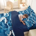 thumbnail image 4 of Erosebridal Kid Blue Shark Twin Bedding Sets 7-Piece, Japanese Ocean Waves Bedding Comforter Set, 4 of 7
